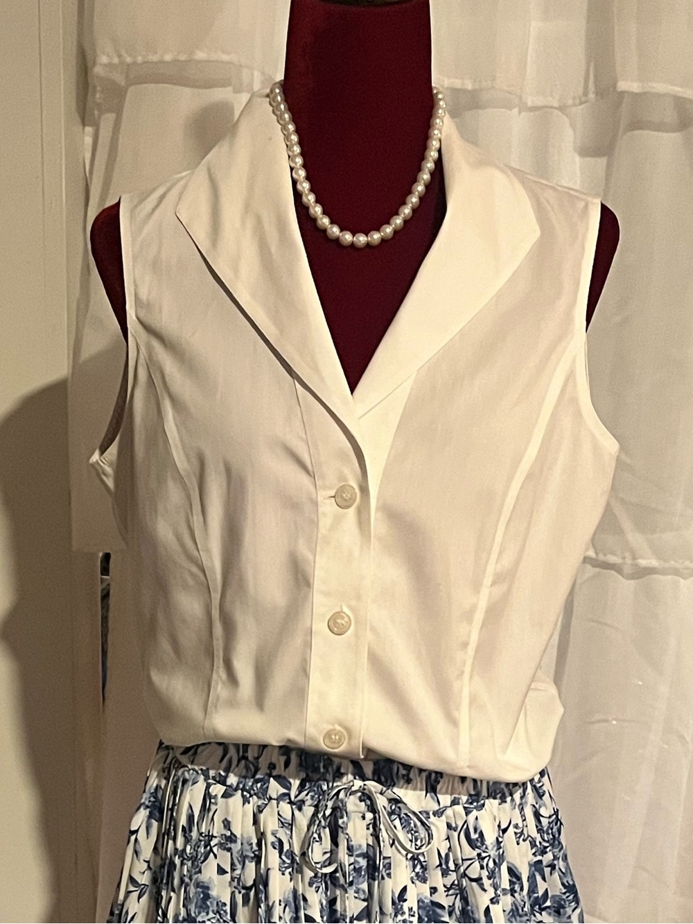 Jones NY Women’s SL White Button Down Blouse (12)